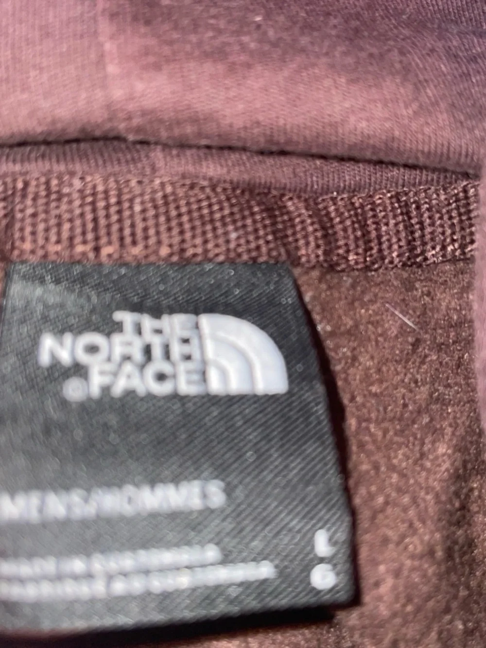 The North Face Men's Dark Maroon Fleece Jacket